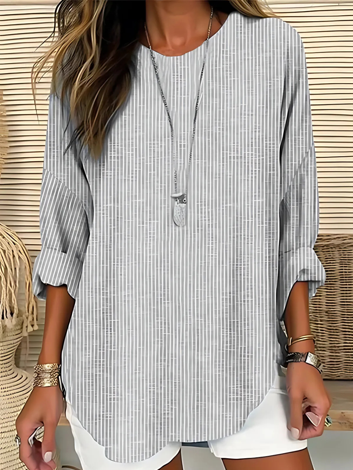 Arizona | Striped Long Sleeve Blouse
