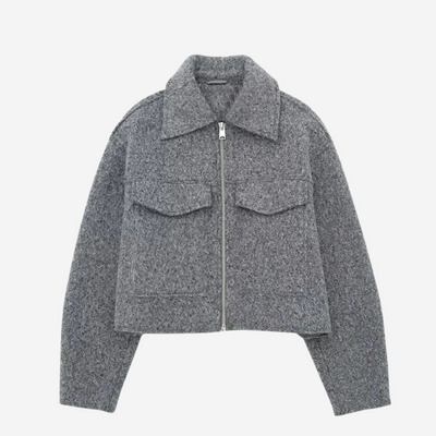 Deena | Classic Wool Zip Jacket