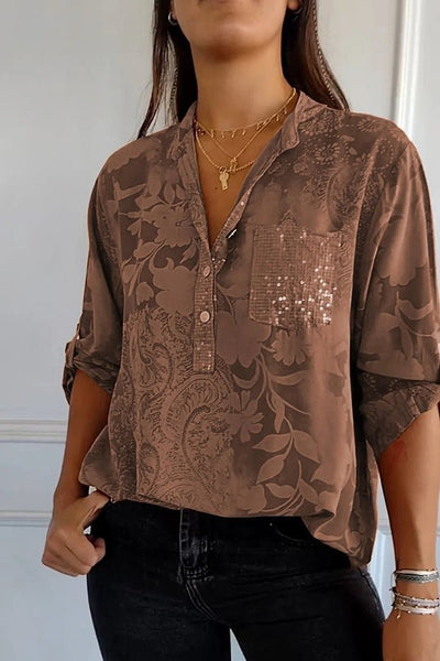 Camille | Elegant Patterned Blouse
