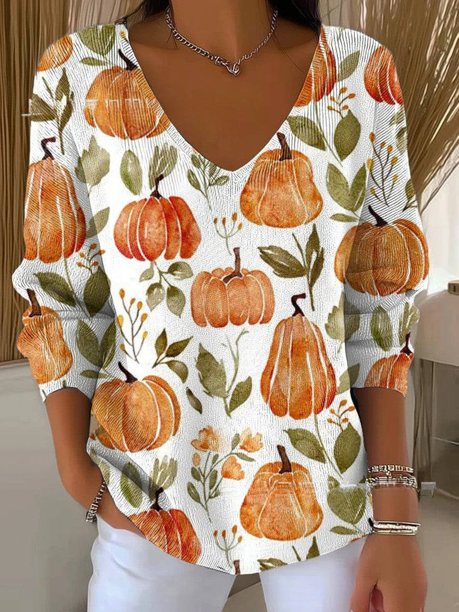 Kristen | Harvest Pumpkin Blouse