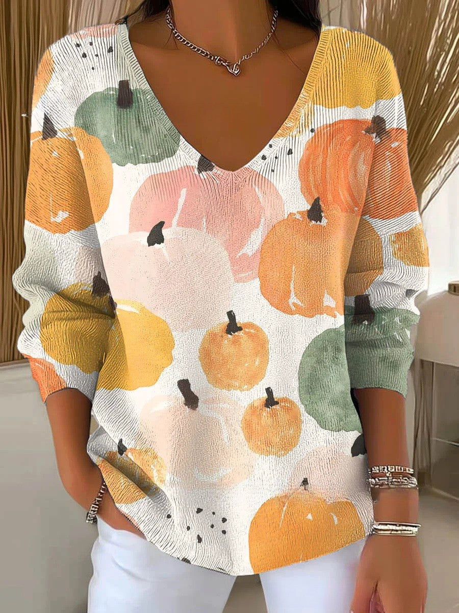 Rachel | Autumn Pumpkin Blouse