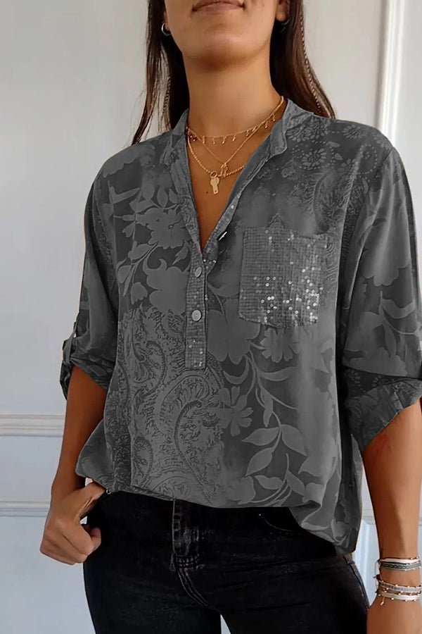 Camille | Elegant Patterned Blouse