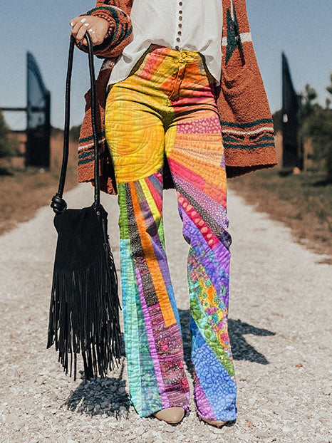Veronica | Vibrant Patchwork Pants