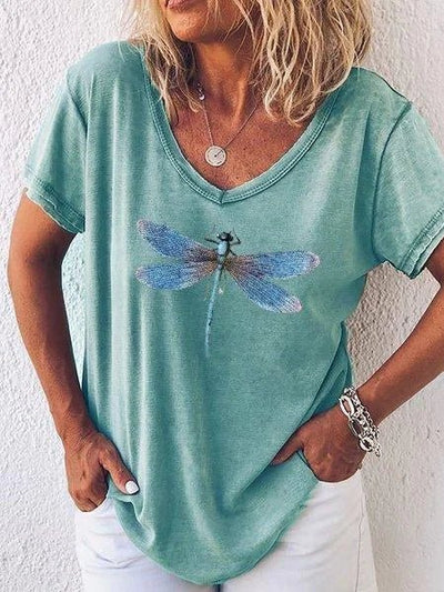 Serena | Dragonfly Print Blouse