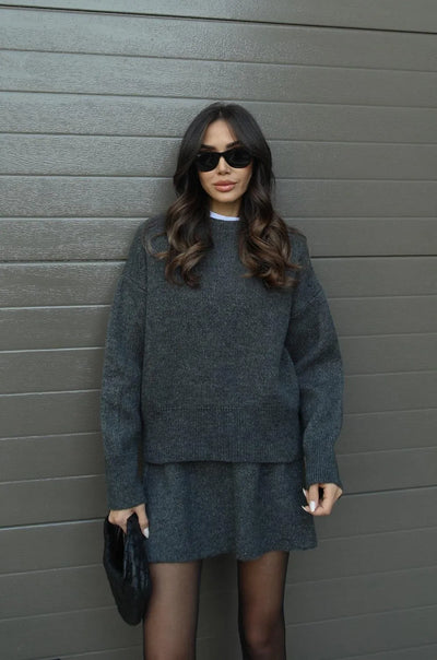 Zoey | Knitted Sweater Dress Set