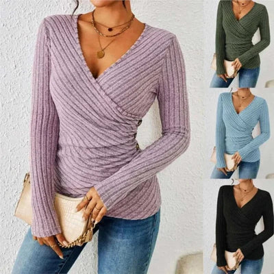 Veronica | Wrap Knit Sweater