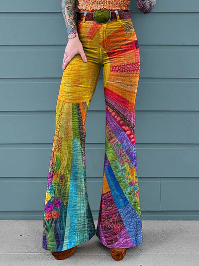 Veronica | Vibrant Patchwork Pants