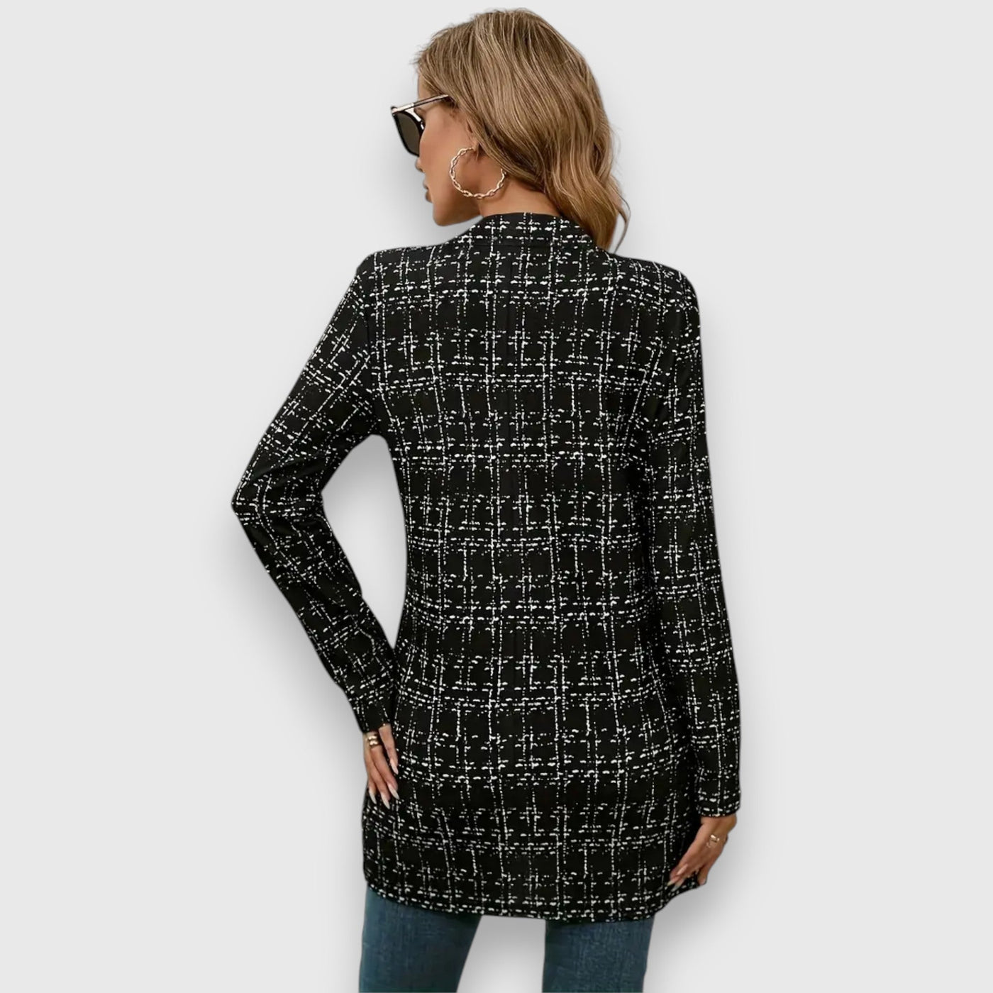 Bianca | Patterned Longline Blazer