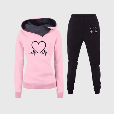 Louise | Cozy Heartbeat Hoodie Set