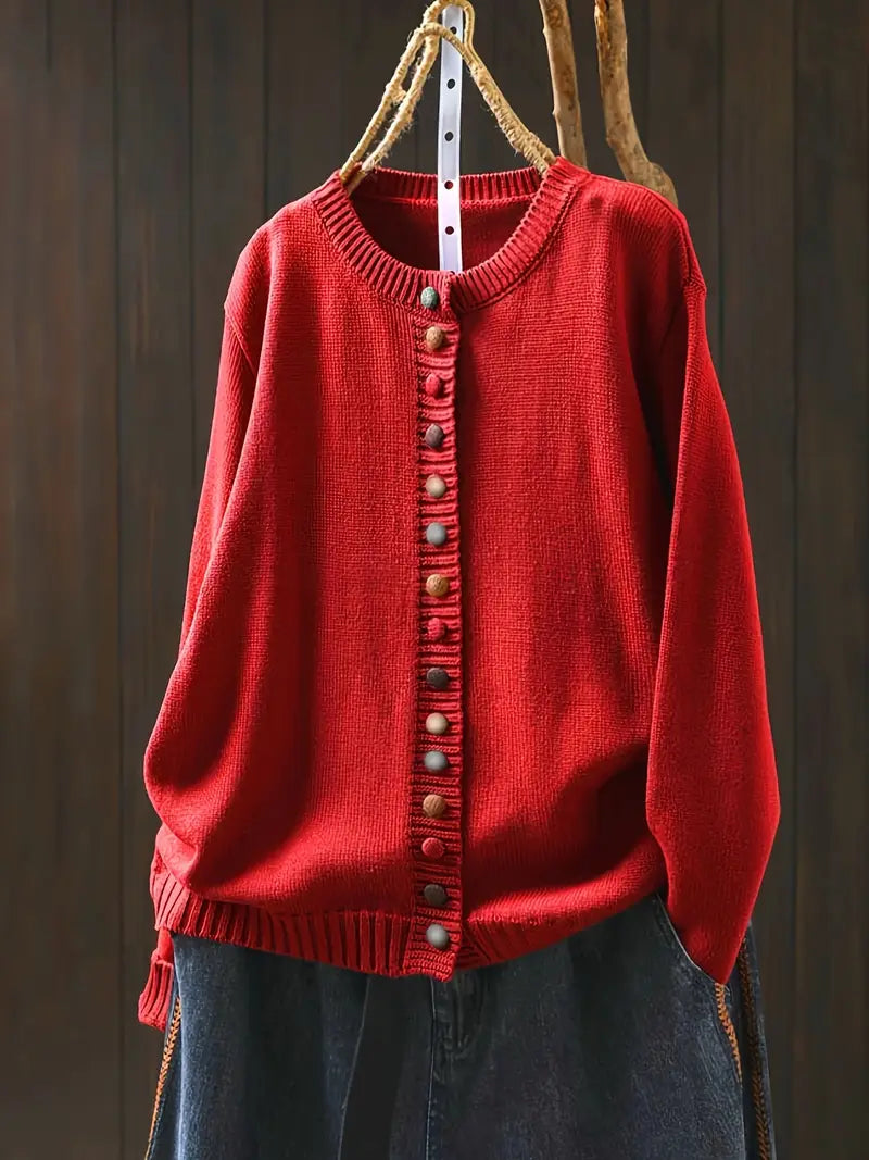 Elaine | Timeless Button Sweater