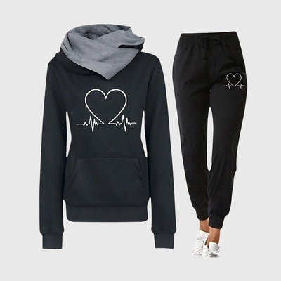 Louise | Cozy Heartbeat Hoodie Set