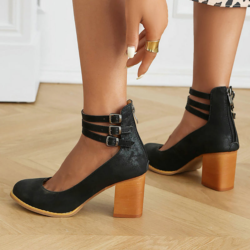 Margot | Triple Strap Heels