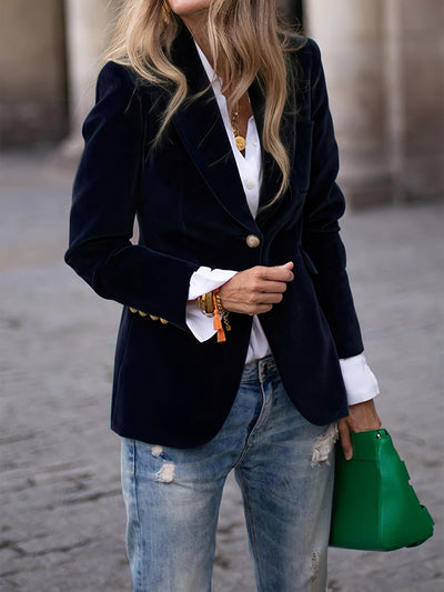 Francesca | Velvet Elegance Blazer