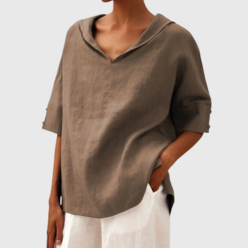 Carla | Relaxed V-Neck Blouse