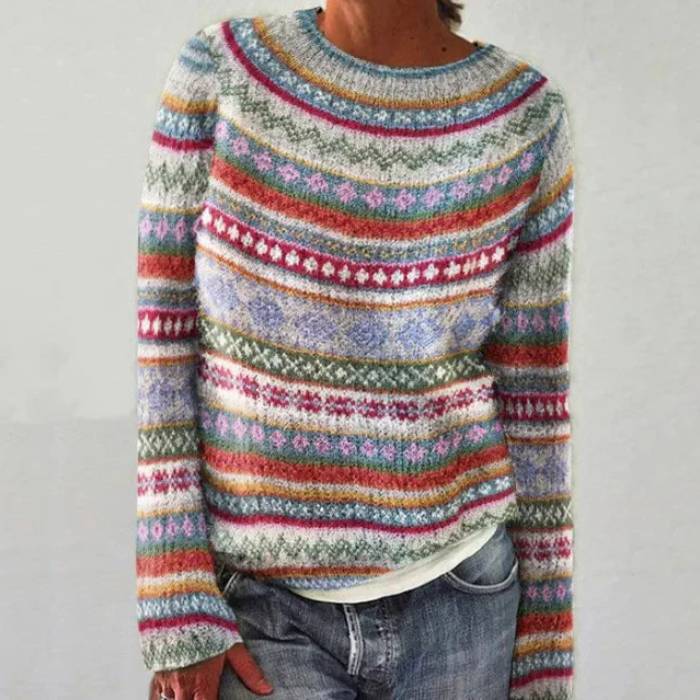 Monroe | Rainbow Nordic Sweater