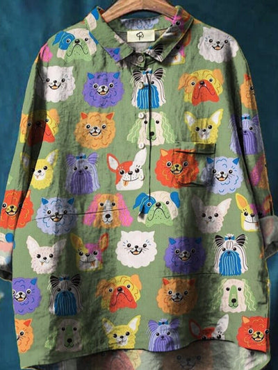 Heather | Playful Paws Blouse