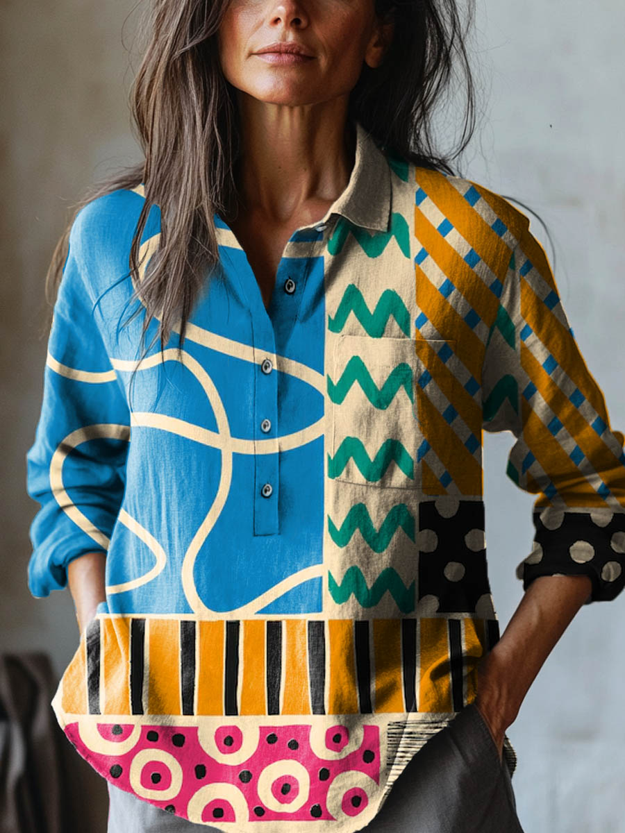 Azalea | Colorful Patterned Blouse