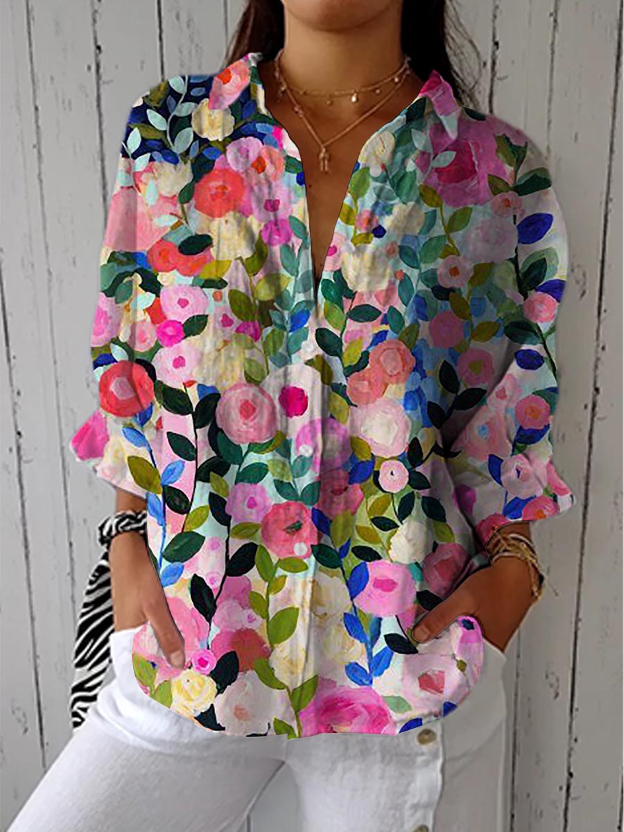 Dorothy | Bloom Canvas Blouse