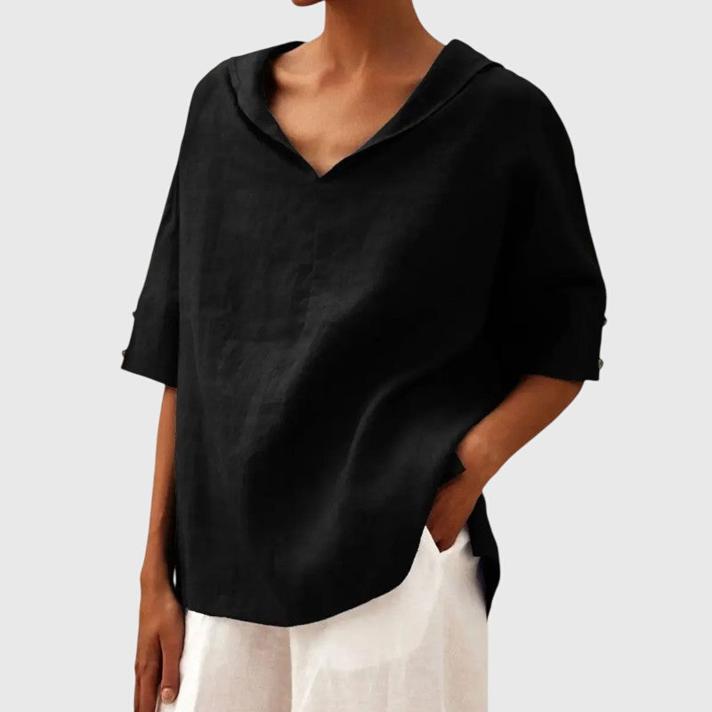 Adeline | Relaxed V-Neck Blouse