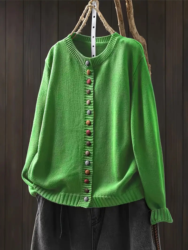 Elaine | Timeless Button Sweater