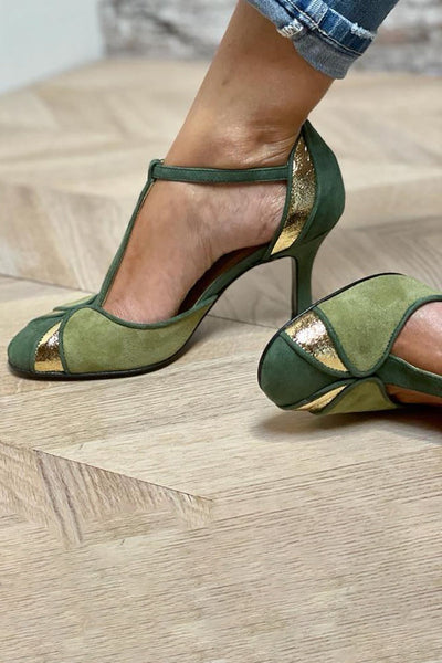 Léonie | Emerald Glow Heels