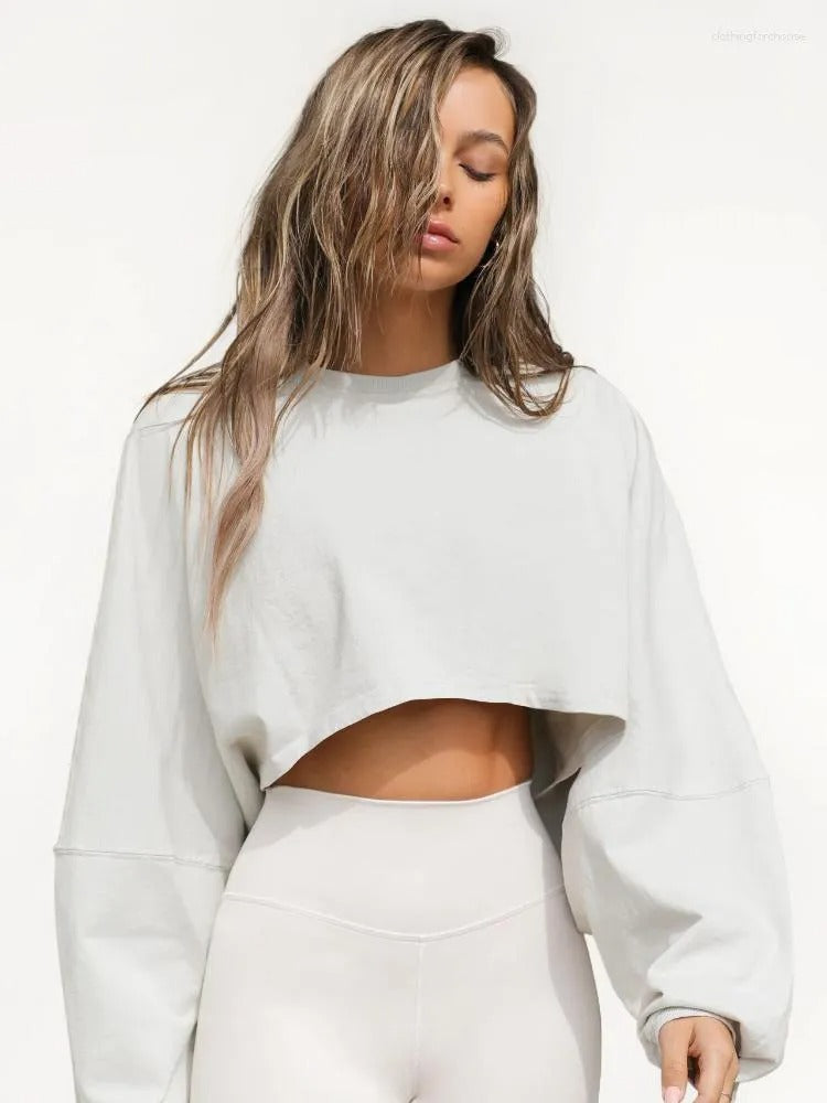 Kathleen | Modern Crop Sweatshirt