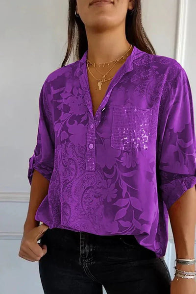 Camille | Elegant Patterned Blouse