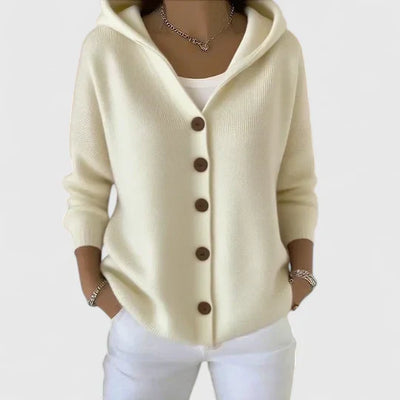 Elaine | Cozy Button Hoodie