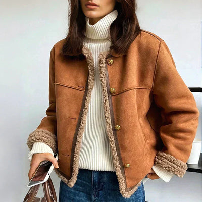 Isabelle | Shearling Trim Jacket