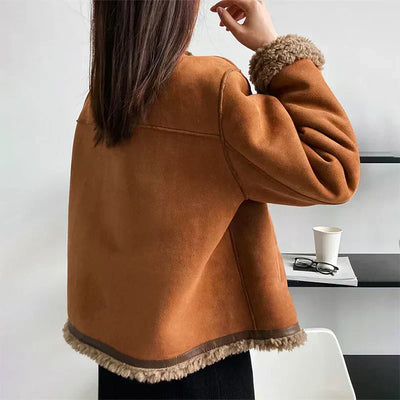 Isabelle | Shearling Trim Jacket