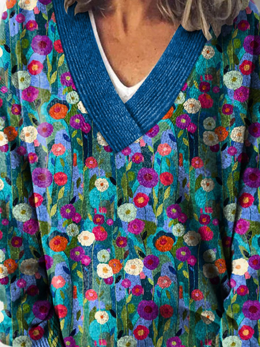 Lacey | Floral Meadow Sweater