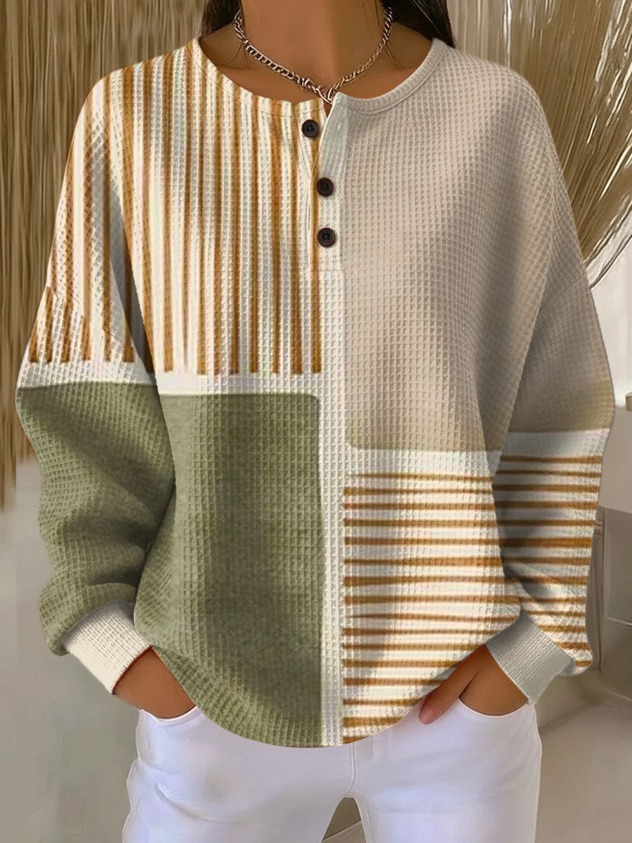 Freja | Golden Stripe Sweater