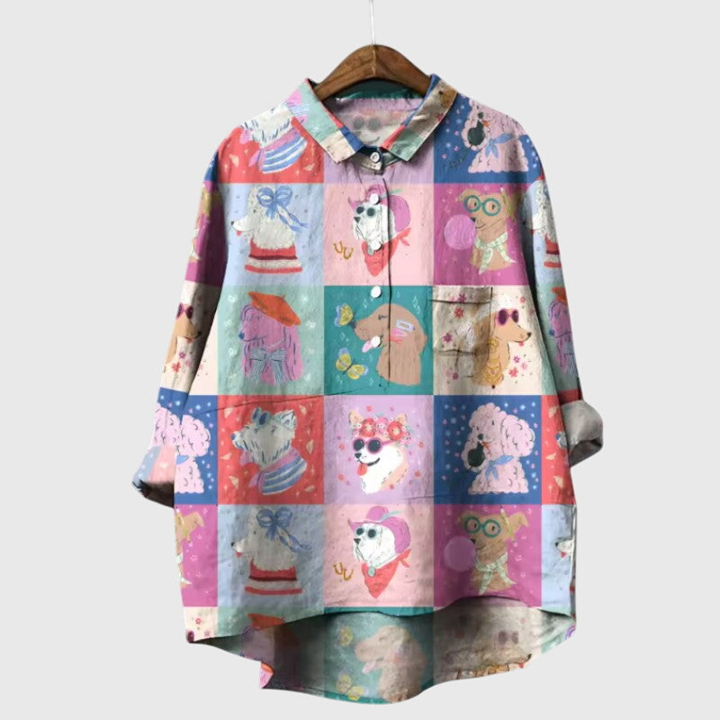 Nicole | Playful Print Blouse