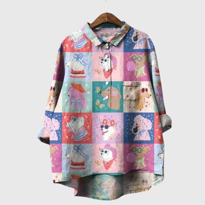 Nicole | Playful Print Blouse