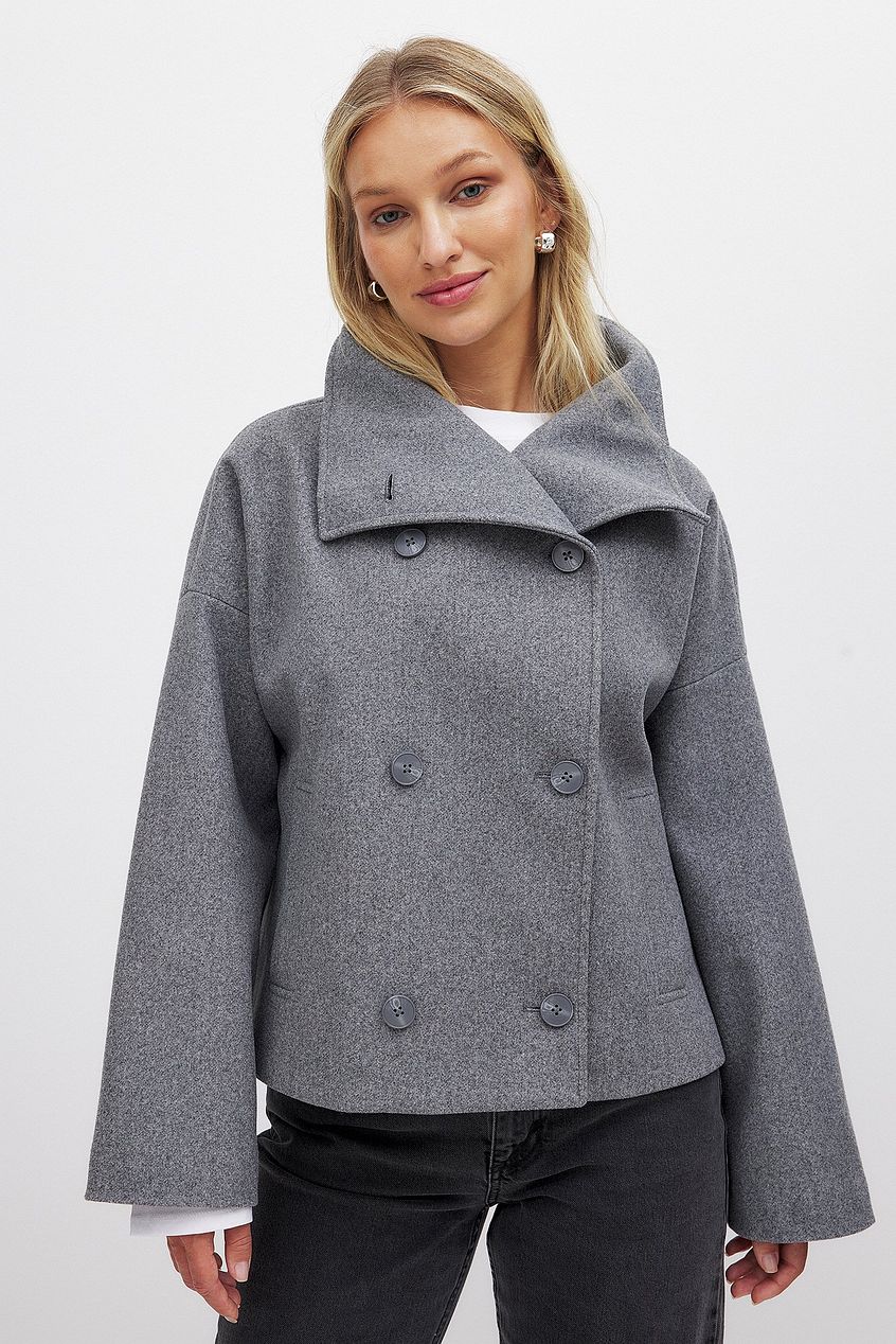 Adriana | Modern Wool Peacoat