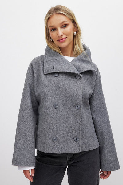 Adriana | Modern Wool Peacoat