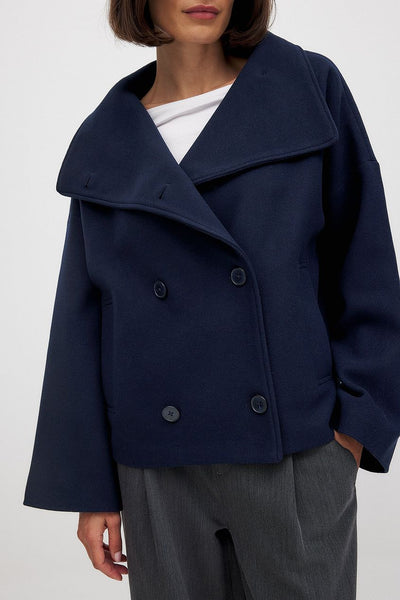 Adriana | Modern Wool Peacoat
