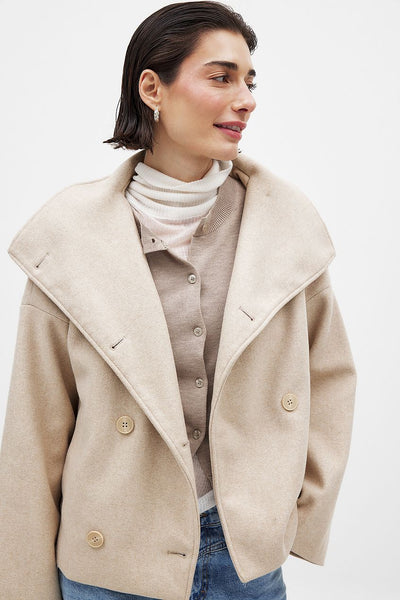 Adriana | Modern Wool Peacoat