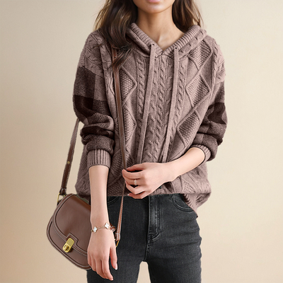 Belle | Knitted Hoodie Sweater
