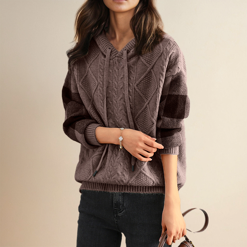 Winnie | Cozy Contrast Sweater