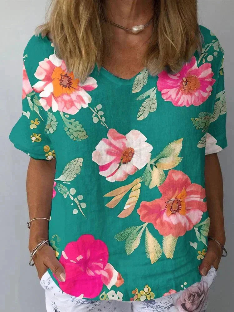 Darlene | Bright Blossom Blouse