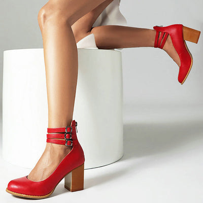 Margot | Triple Strap Heels