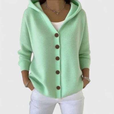 Elaine | Cozy Button Hoodie