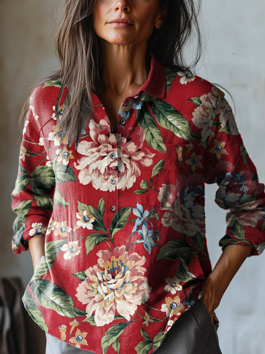 Allyson | Floral Button Blouse
