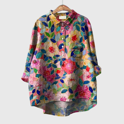 Jane  | Colorful Floral Blouse
