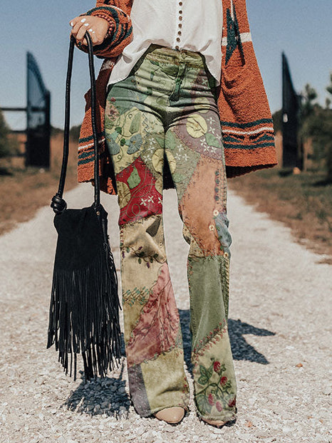 Chelsea | Boho Patchwork Pants