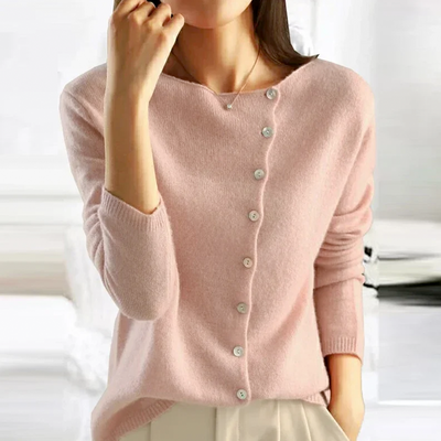 Olivia | Elegant Button Sweater