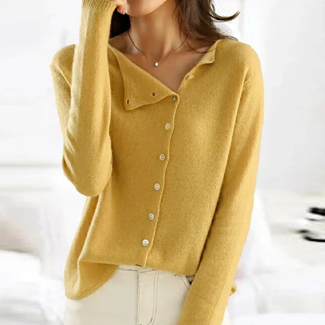 Olivia | Elegant Button Sweater