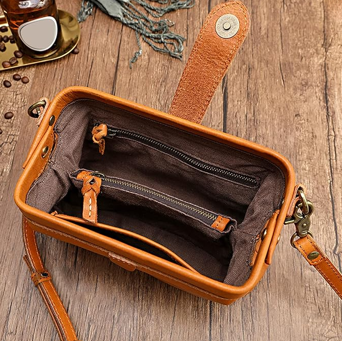 Bianca | Vintage Leather Crossbody Purse