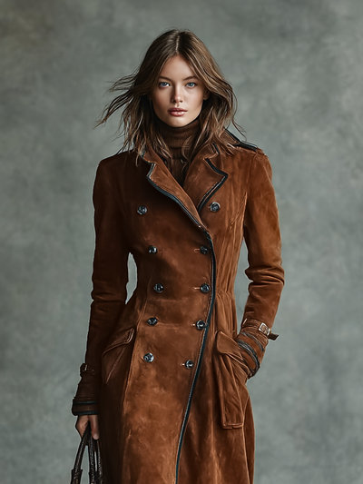 Eleanor | Heritage Suede Trench Coat